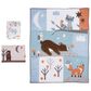 Lambs and Ivy Sleepytime Bear 3-Piece Baby Nursery Crib Bedding Set in Brown, White, Gray and Rust, , large