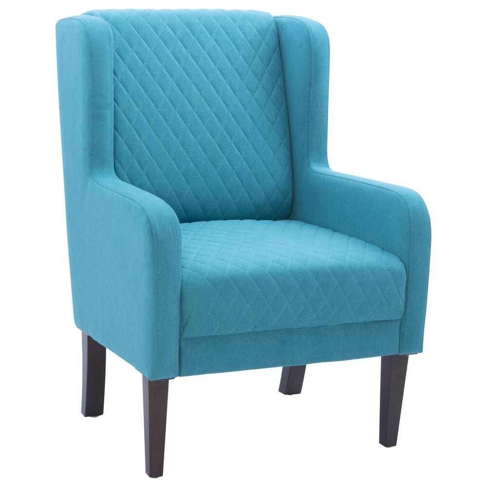Linon Home Decor Jerika Accent Chair in Teal, , large