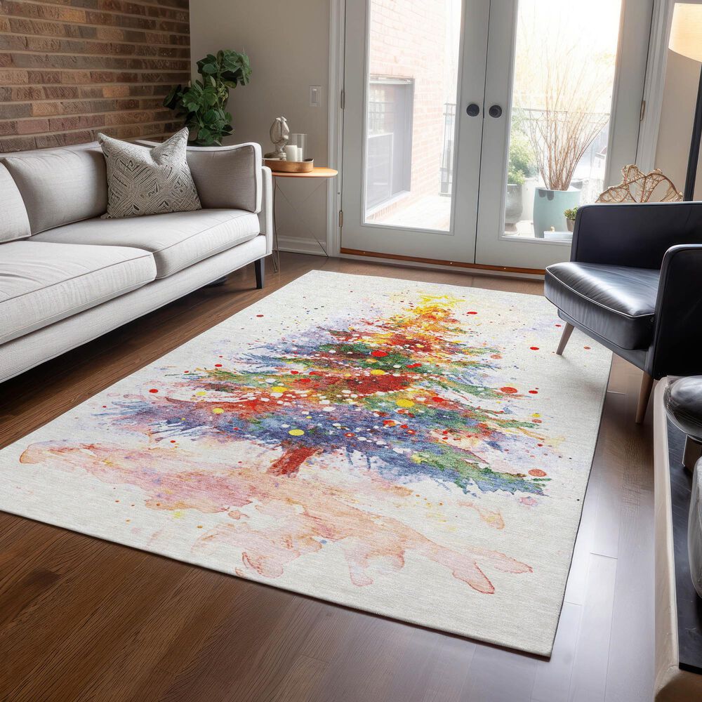 Dalyn Rug Company Wonderland WN17 3&#39; x 5&#39; Ivory Indoor/Outdoor Area Rug, , large