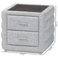 Baxton Studio Cadmus 2-Drawer Nightstand in Light Grey, , large