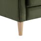 Lifestyle Solutions Langford Stationary Velvet Sofa in Olive, , large