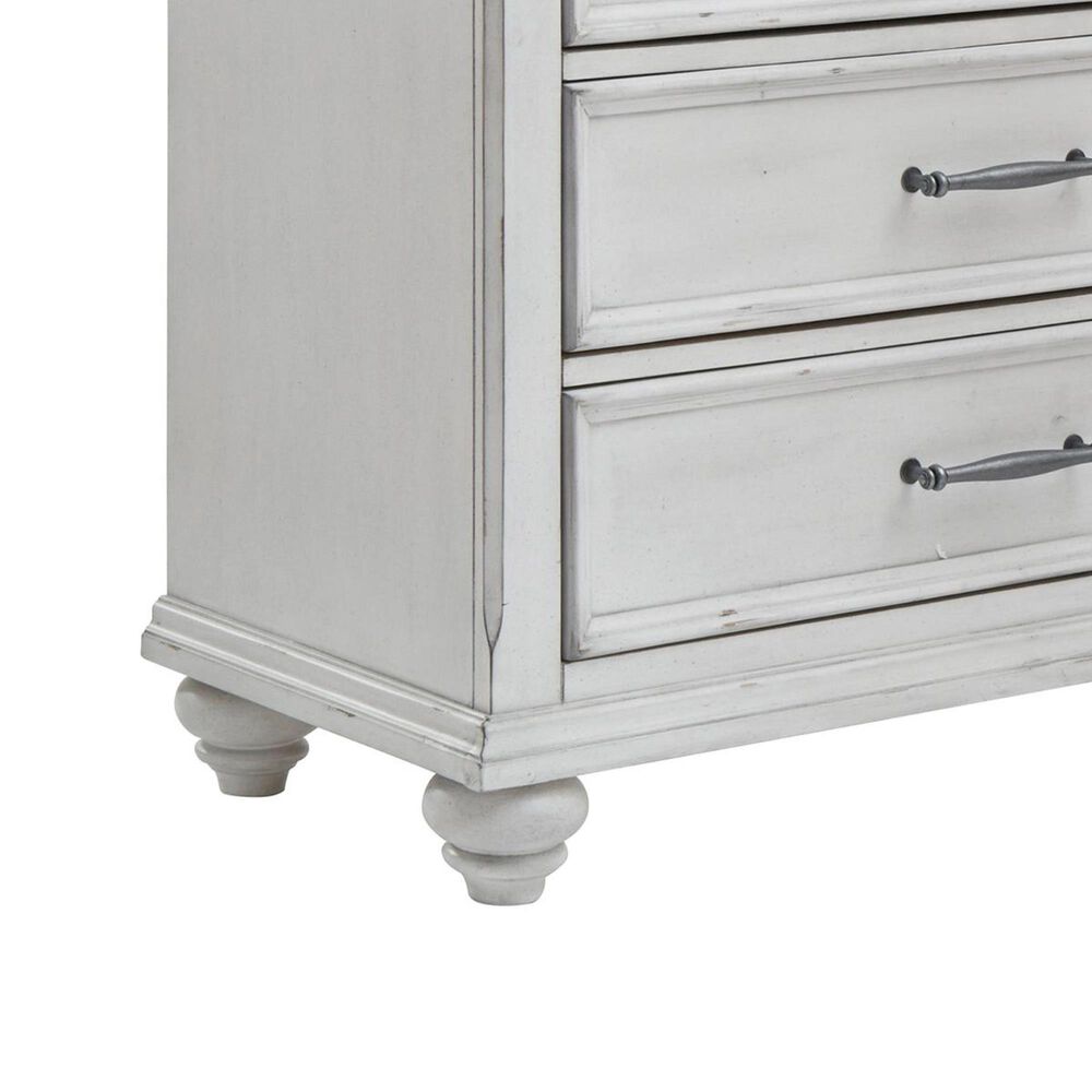 Ashley Kanwyn 7 Drawer Chest in Distressed Whitewash, , large