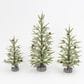 The Gerson Company 3-Piece Pine Trees with Wrapped Base Set in Green, Black and White, , large