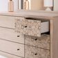 Ashley Arloster 6-Drawer Dresser and Mirror in Tan, , large