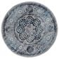 Amer Rugs Alexandria 6"7" Round Gray and Sea Blue Area Rug, , large