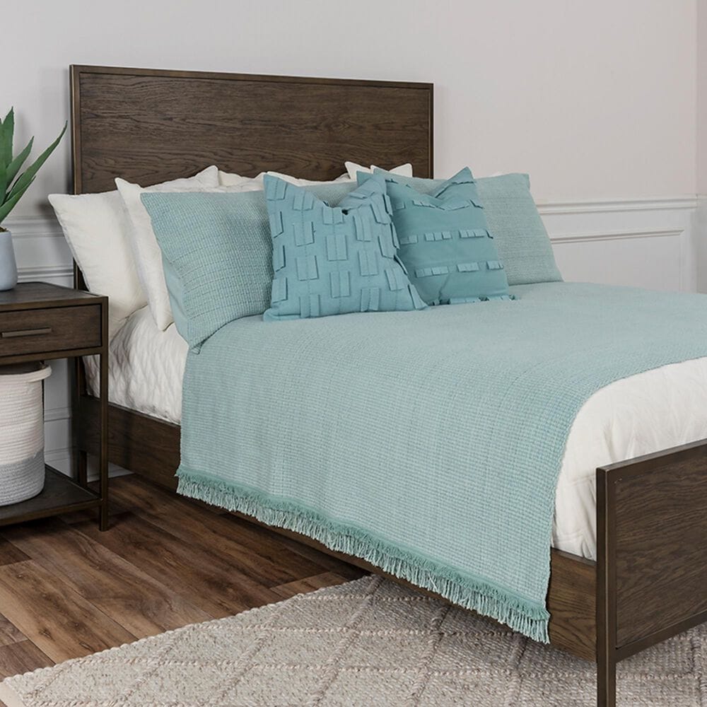 Rizzy Home Donny Osmond 3-Piece Twin Wedding Blanket in Teal, , large