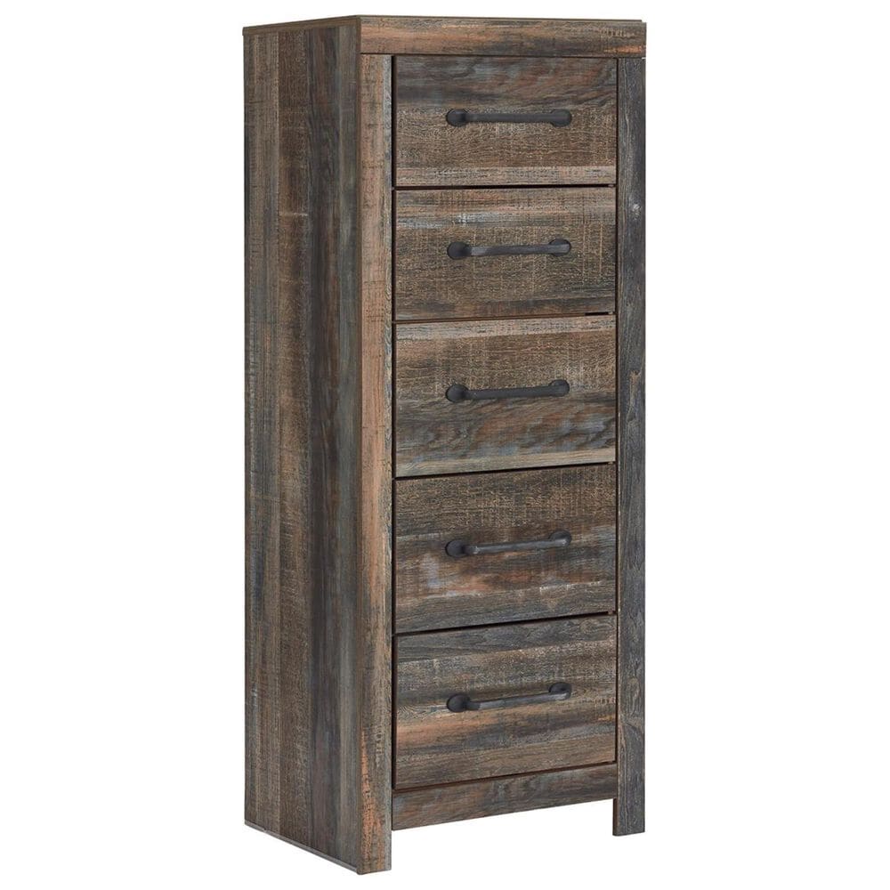 Signature Design by Ashley Drystan 5 Piece Twin Dual Storage Bed Set in Brown Rustic, , large