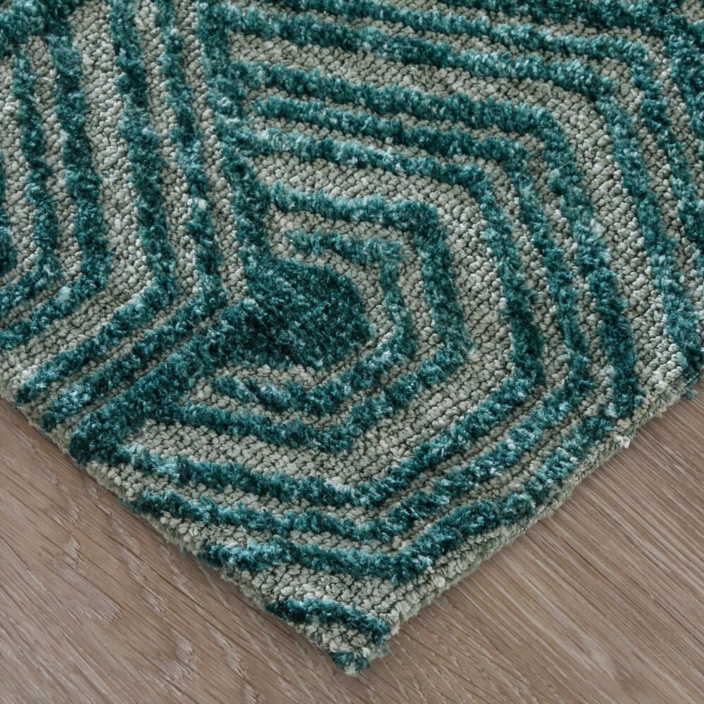 Feizy Colton Aqua 3&#39;6&quot; x 5&#39;6&quot; Area Rug, , large