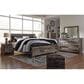 Ashley Derekson King Panel Bed in Two Tone Walnut and Gray, , large
