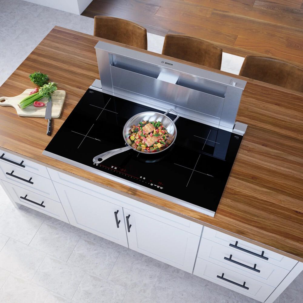 Bosch 36&quot; Induction Cooktop, 800 Series, Black, Stainless Steel Frame, Home Connect, , large