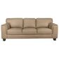 Chateau D"ax Leather Stationary Sofa in Tan, , large