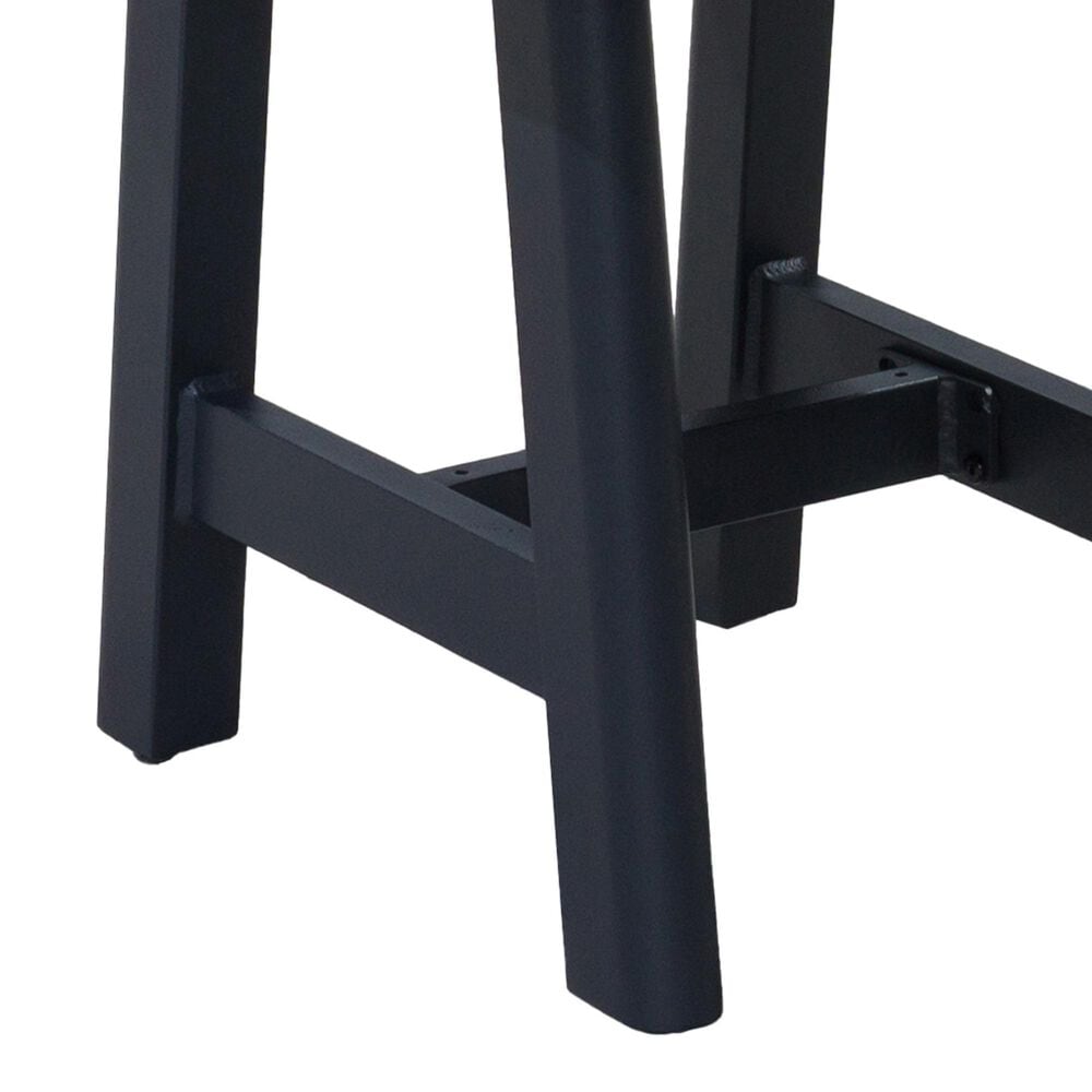 GatherCraft Cyrus Patio Rectangular End Table in Black, , large