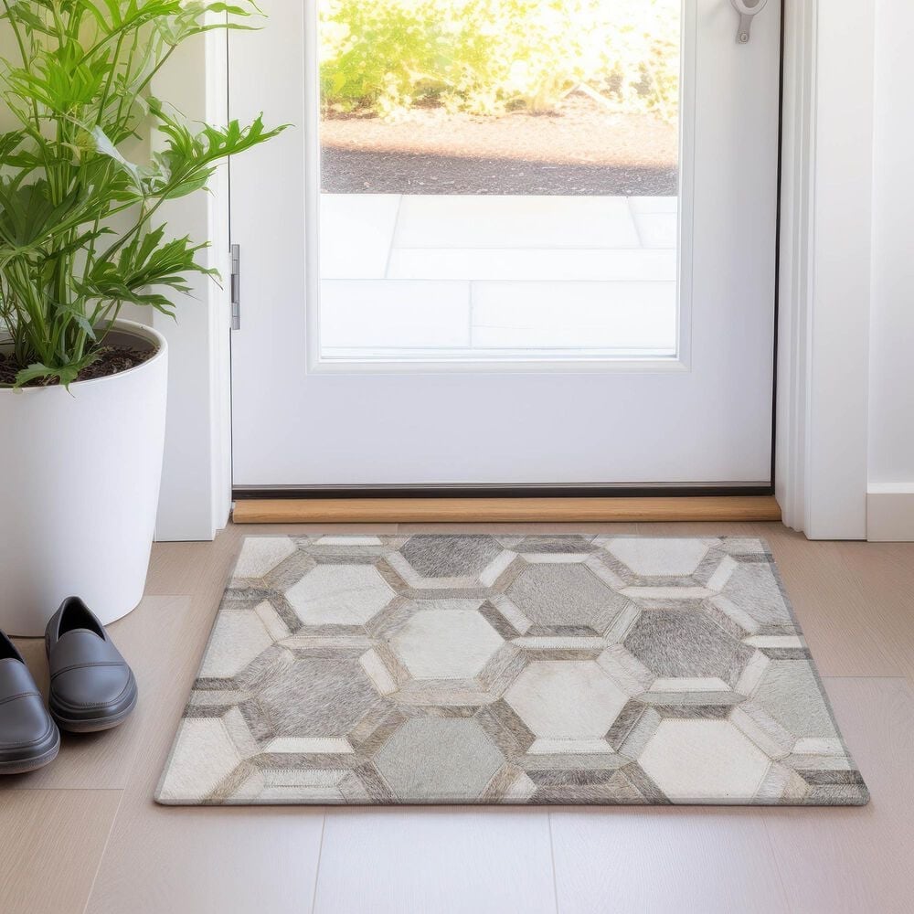 Dalyn Rug Company Bozeman BM1 Gray 1&#39;8&quot; x 2&#39;6&quot; Area Rug, , large