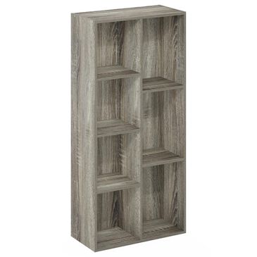 Homlux 7-Cube Reversible Open Shelf Storage Bookshelf in French Oak, , large