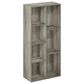 HOMLUX 7-Cube Reversible Open Shelf Storage Bookshelf in French Oak, , large