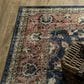 Oriental Weavers Sumter 2" x 8" Blue and Rust Runner, , large