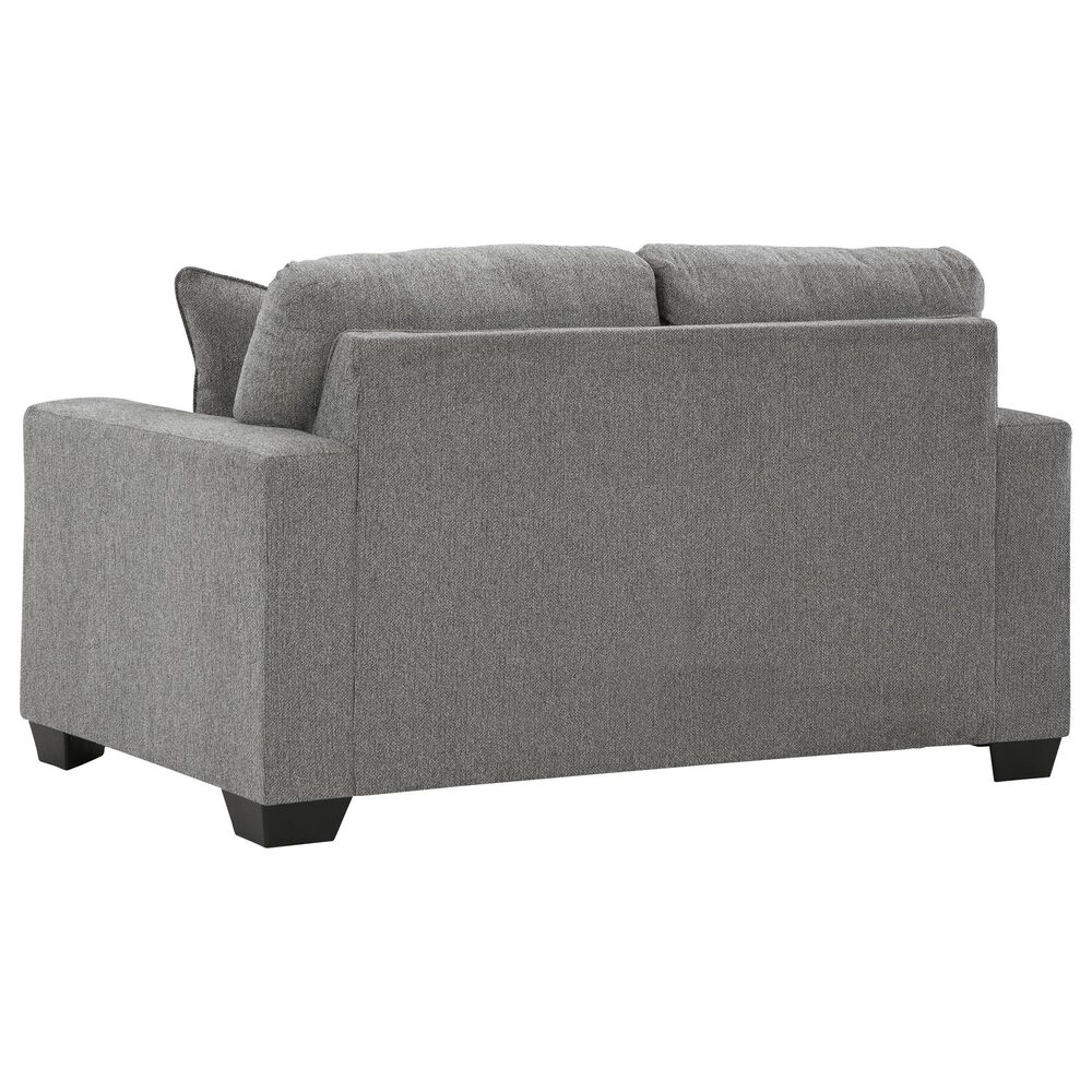 Ashley Deltona Stationary Sofa and Loveseat Set in Graphite, , large