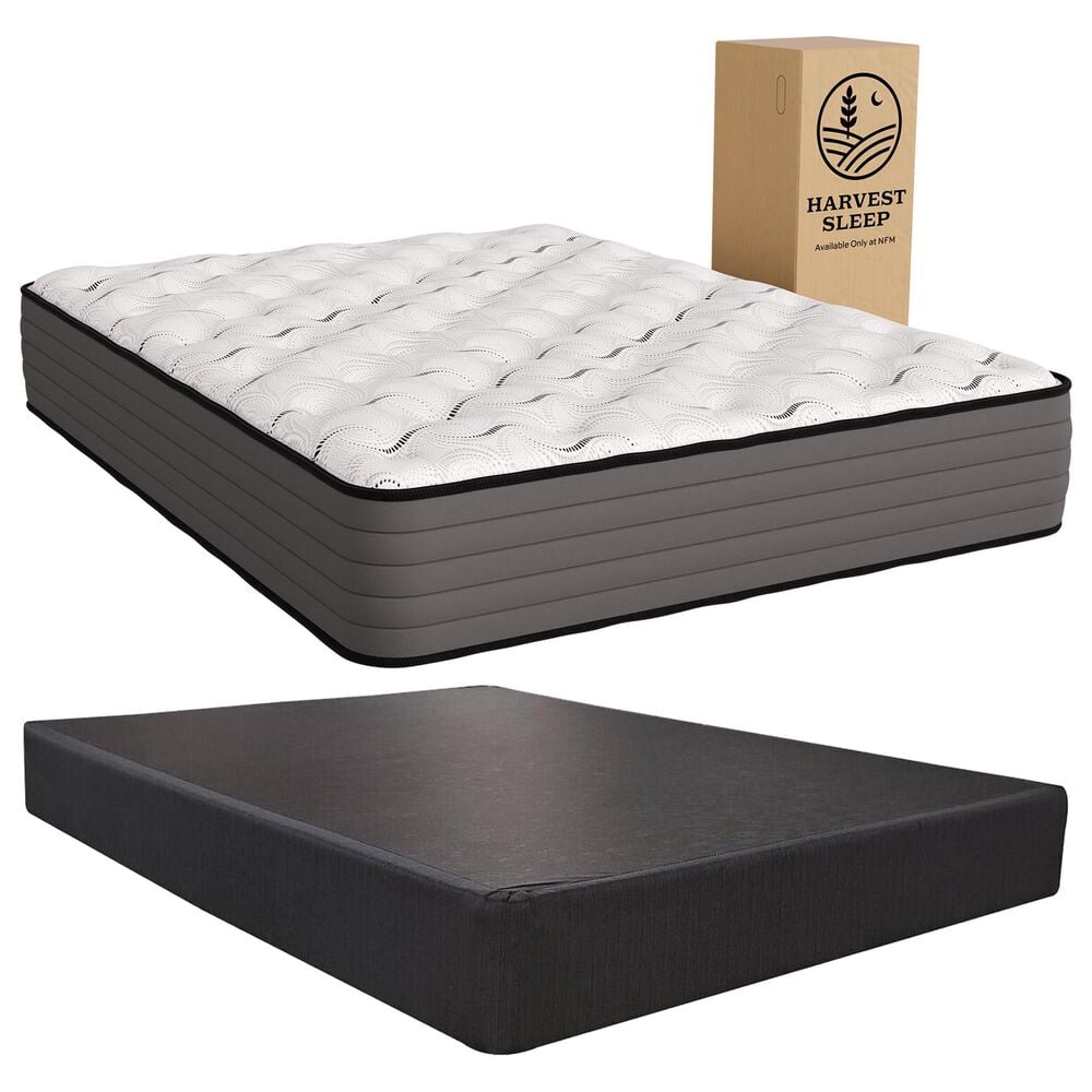 Harvest Sleep Daisy Medium Twin Mattress with High Profile Box Spring, , large