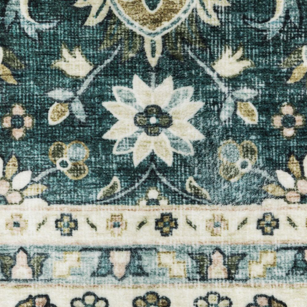 Oriental Weavers Sumter 5&#39; x 7&#39; Teal and Ivory Area Rug, , large