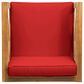 Hearth and Haven Brava Outdoor Club Chair with Cross-Back Design in Red, , large