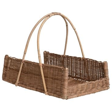 Creative Coop Decorative Handwoven Rattan Hanging Basket in Natural, , large