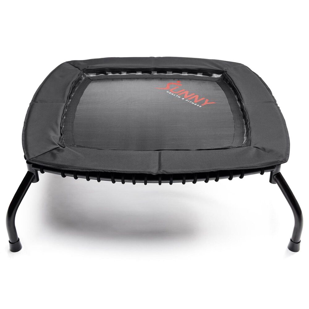 Sunny Health & Fitness 40" Premium Indoor and Outdoor Exercise Trampoline in Black, , large