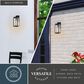 Vaxcel Uptown 12.5" 1-Light Outdoor Wall Sconce in Matte Black, , large
