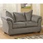 Ashley Darcy Stationary Loveseat in Cobblestone, , large