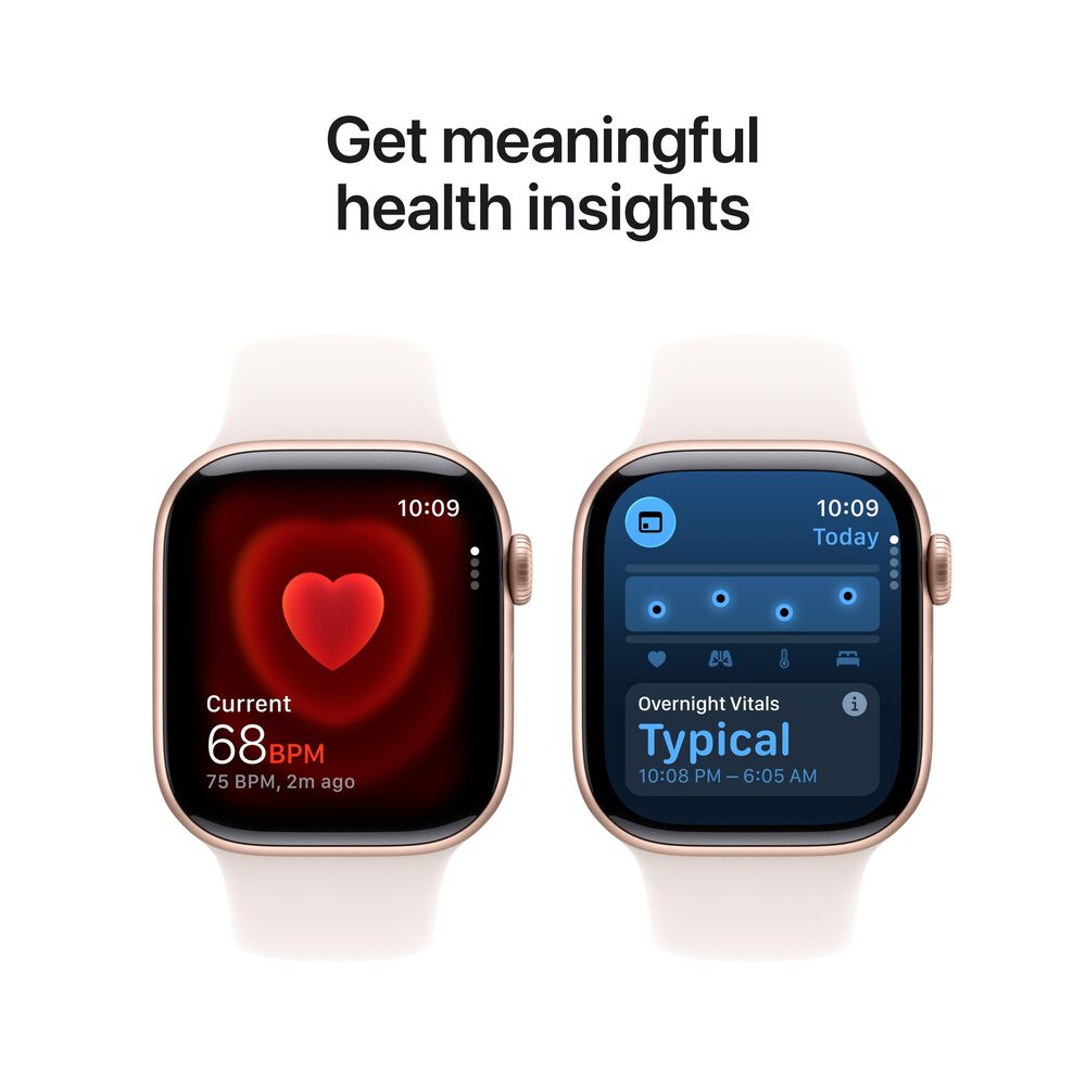 Apple Watch Series 11 &#40;GPS&#41; 42mm Rose Gold Aluminum Case with Light Blush Sport Band - M/L - Rose Gold - &#40;2025&#41;&#40;Pre-Order&#41;, , large