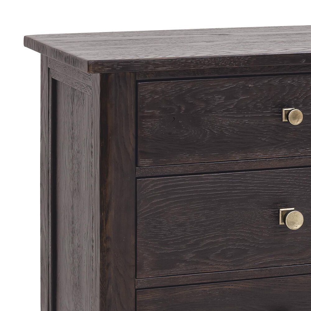 Hooker Furniture Driftwood 3-Drawer Nightstand in Burnt Timber, , large