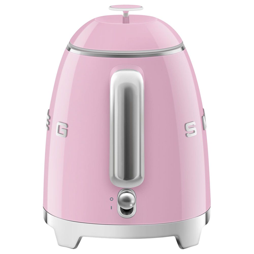 Smeg 3-Cup Stainless Steel Retro Style Mini Electric Kettle in Pink, , large