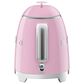 Smeg 3-Cup Stainless Steel Retro Style Mini Electric Kettle in Pink, , large