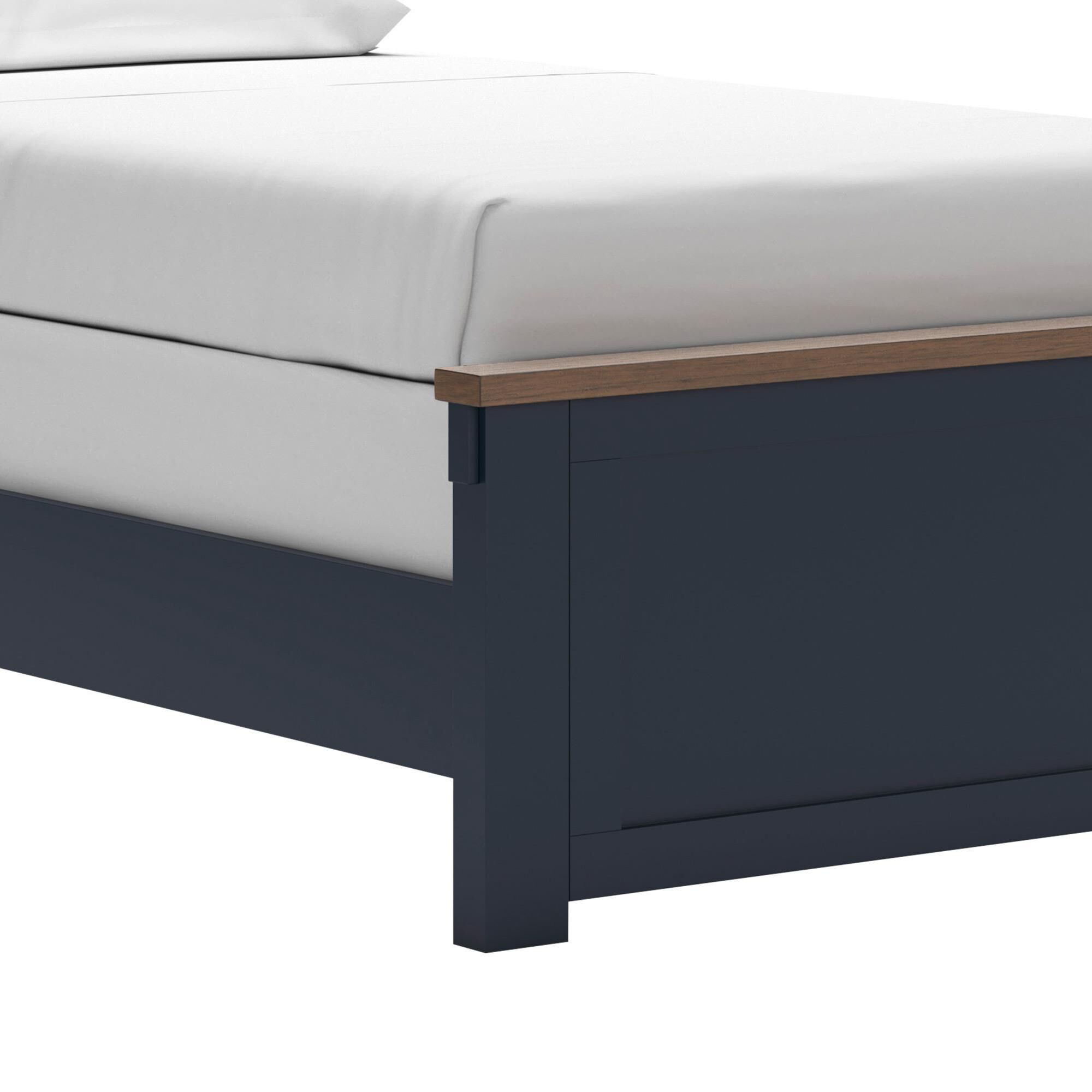 Ashley Landocken Twin Panel Bed in Brown and Blue
