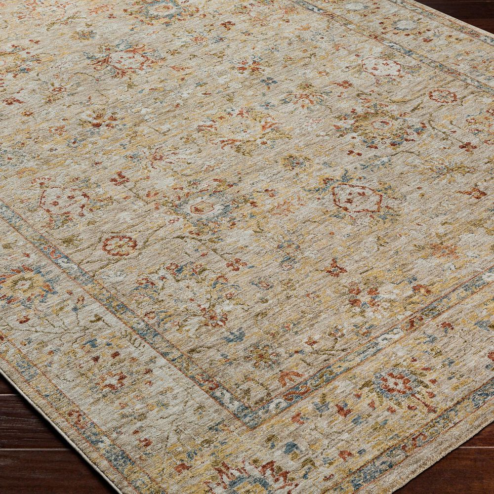 Surya Mona Lisa 7&#39;10&quot; x 10&#39;3&quot; Tan, Mustard, Olive, Sage, Brick Red, Dark Blue and Burgundy Area Rug, , large