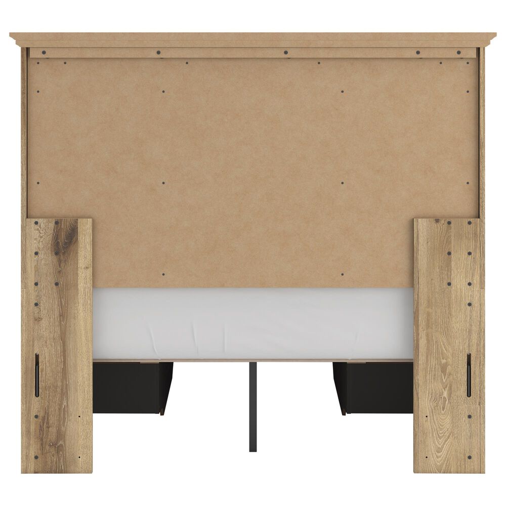 Ashley Makidern Full Storage Bed with Four Drawers in Tan, , large