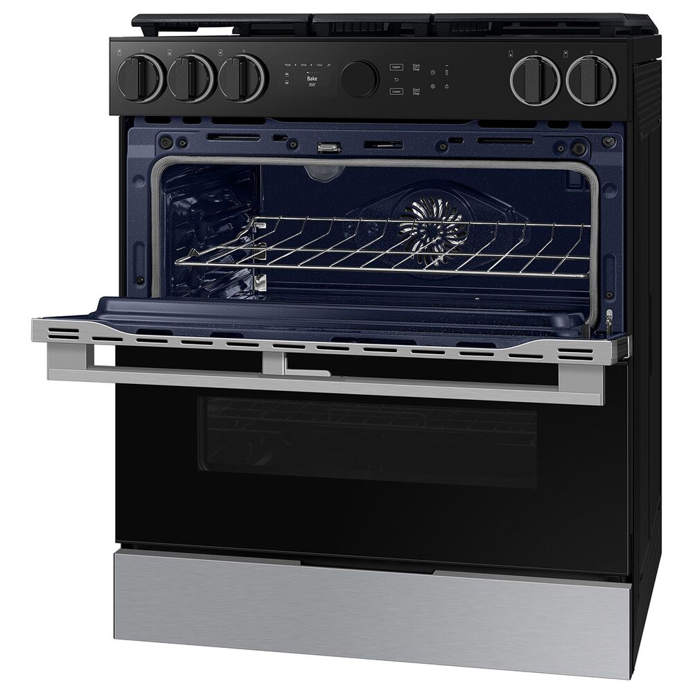 Samsung Bespoke Bespoke 6.0 Cu. Ft. Smart Slide-In Gas Range with Flex Duo in Stainless Steel, , large