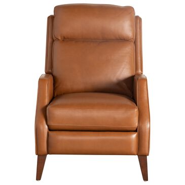Aurora Furnishings Leather Push Back High Leg Recliner in Palermo Nutmeg, , large