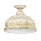 Golden Lighting Keating Semi-Flush in Antique Ivory, , large
