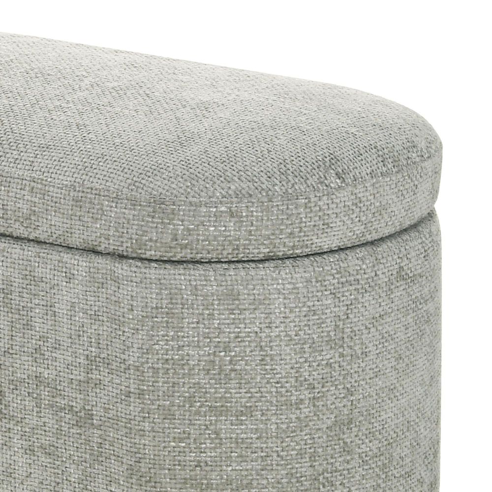 Crown Mark Philipa Storage Bench in Light Grey, , large