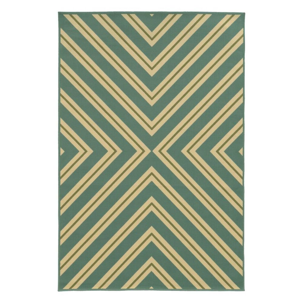 Oriental Weavers Riviera 4589A 5"3" x 7"6" Blue Area Rug, , large