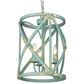 Golden Lighting Alcott 3-Light Pendant in Antique Teal and Gold, , large