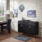Furniture of America Lester Buffet Table in Black and Rose Gold, , large