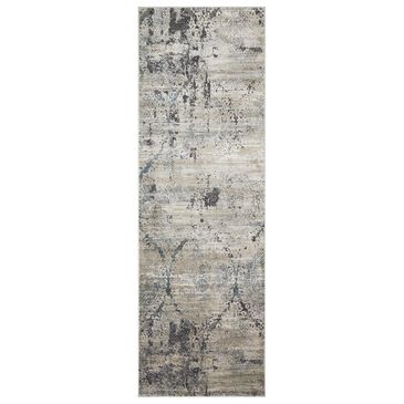 Loloi Cascade CAS-01 2"7" x 8" Taupe and Blue Runner, , large