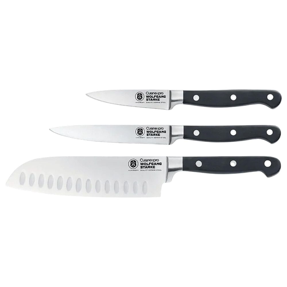 KitchenAid Classic Chef Knife Set, 3-Piece, Black - On Sale - Bed