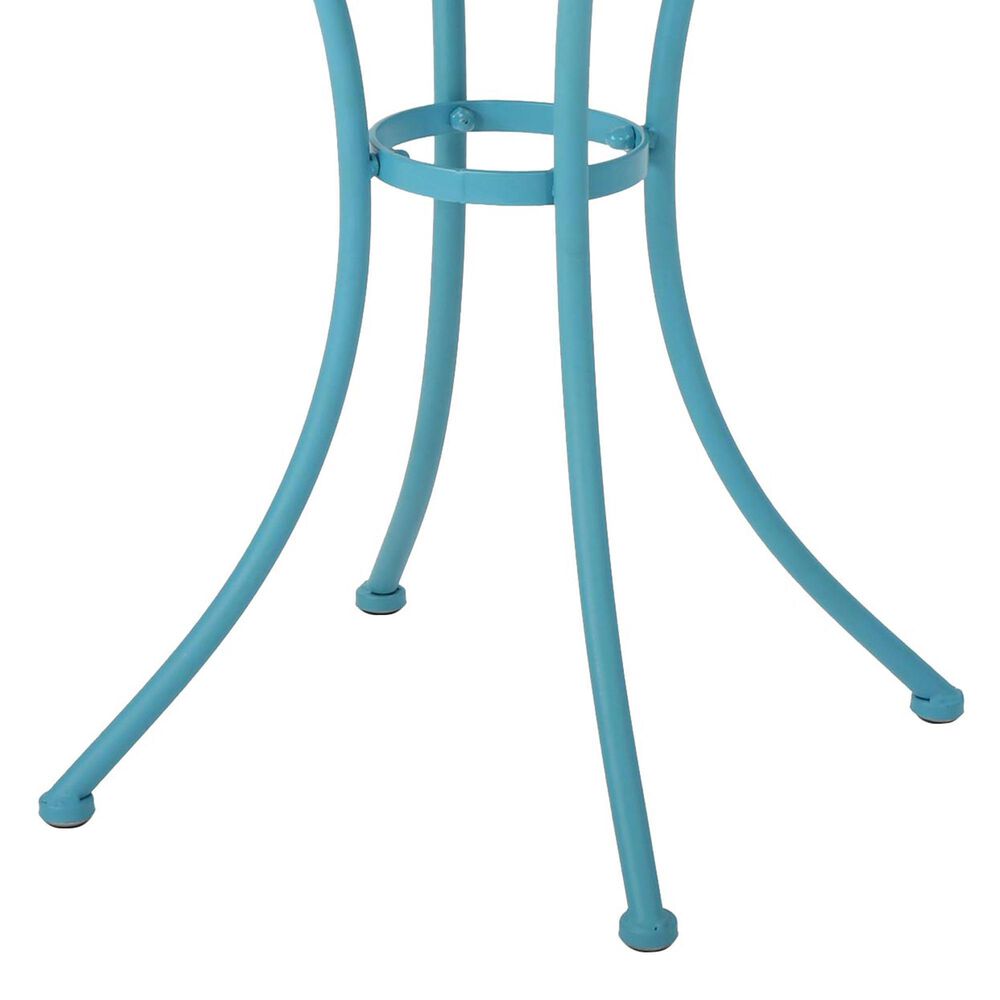 Hearth and Haven Colmar 3-Piece Outdoor Bistro Set in Blue, , large