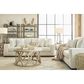 Ashley Maggie Stationary Loveseat in Birch, , large