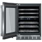 Thermador 24" Glass Door Wine Cooler with Professional Handle Left Hinge in Stainless Steel, , large