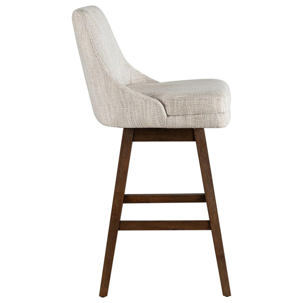 Armen Living Branson 30" Swivel Bar Stool in Brown, , large