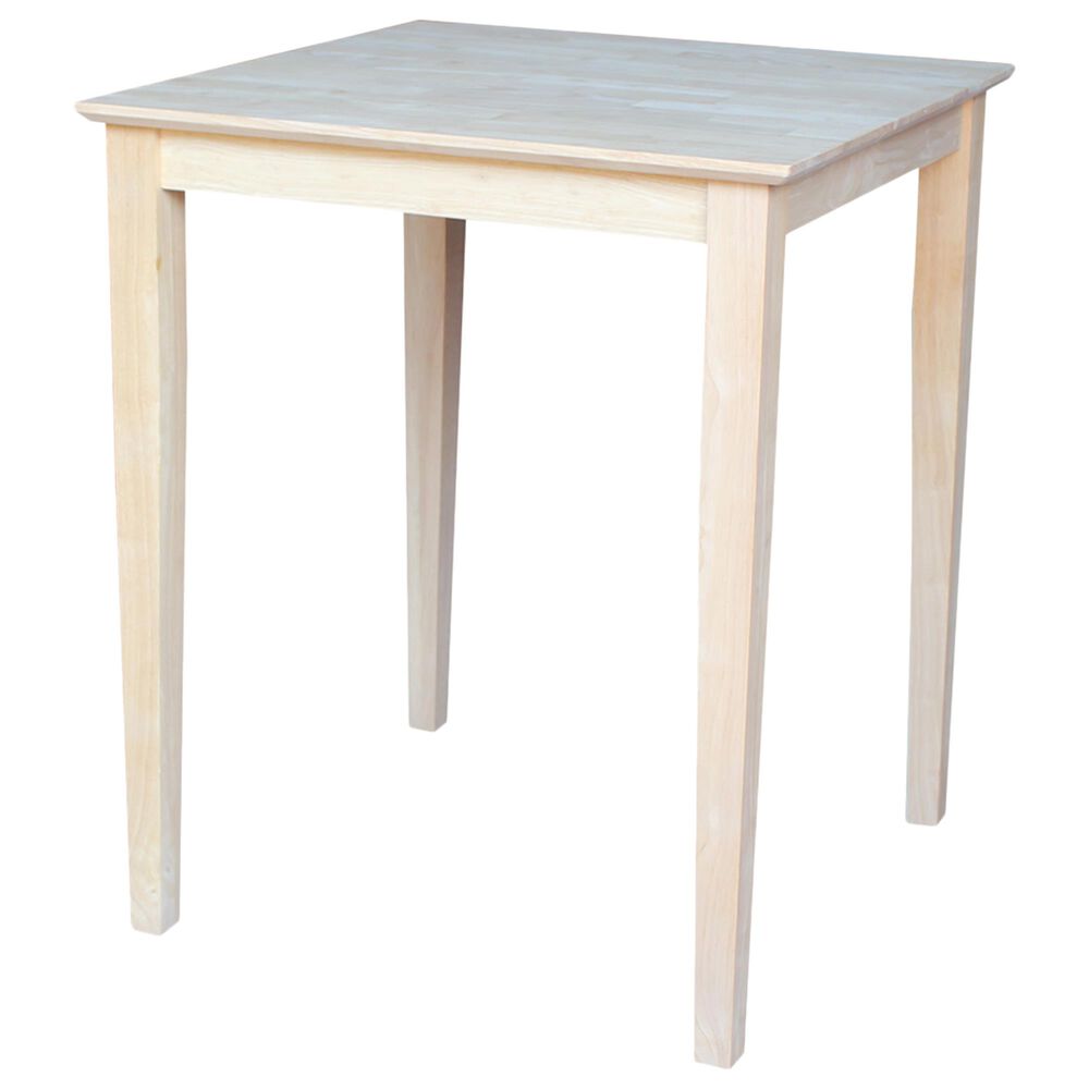International Concepts Modern Farmhouse Dining Table in Unfinished, , large