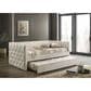 Furniture of America Renzi Twin Daybed with Trundle in Beige, , large
